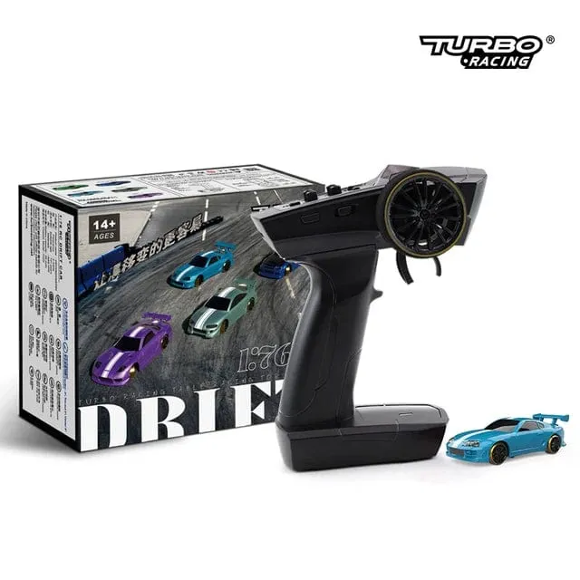 Turbo Racing 1:76 C64 C73 C72 C71 C74 Drift RC Auto mit Gyro-Radio, vollproportionaler Fernbedienung, Spielzeug-RTR-Kit