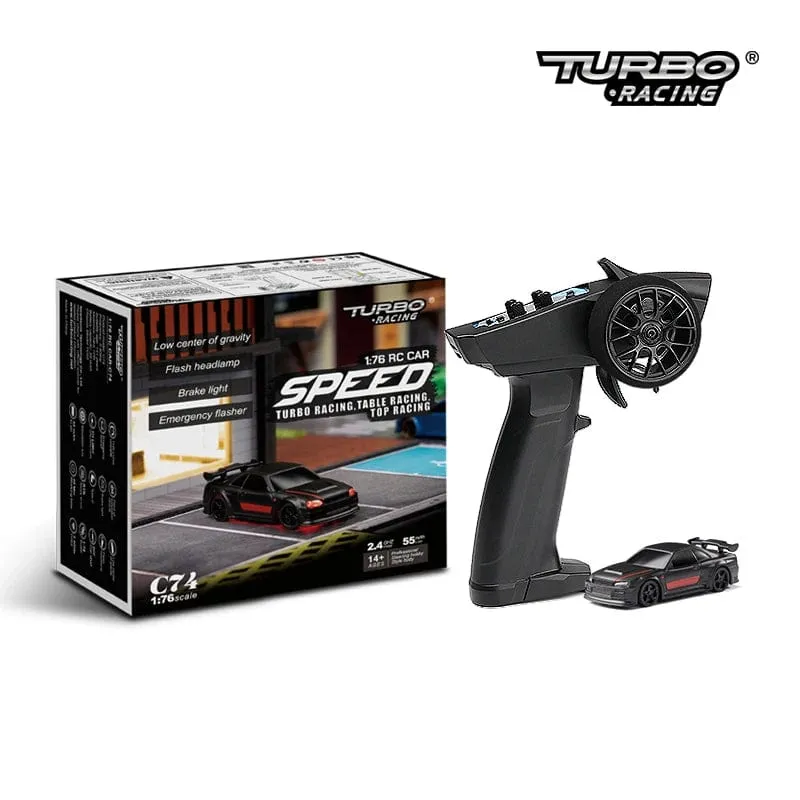 Turbo Racing 1:76 C64 C73 C72 C71 C74 Drift RC Auto mit Gyro-Radio, vollproportionaler Fernbedienung, Spielzeug-RTR-Kit