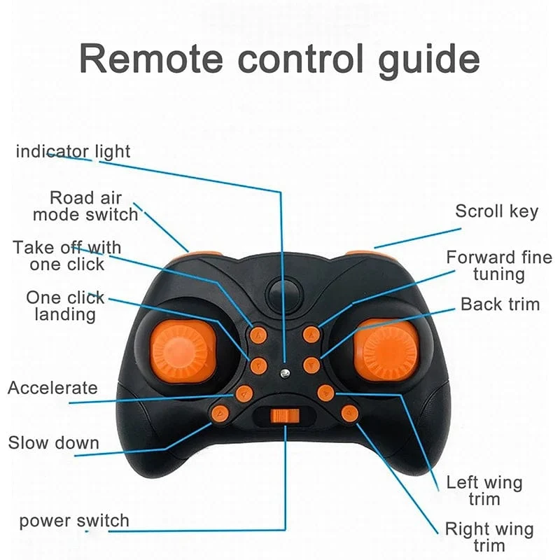 2-In-1 Land/Luft Modus Fliegen Hohe Geschwindigkeit Motorrad Ein Schlüssel Schalter Stunt 2.4G RC Drone Intelligente Quadcopter Kind Spielzeug Geschenk