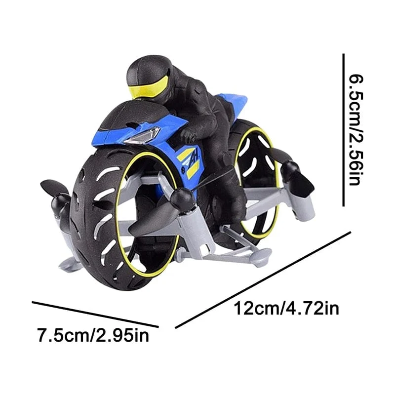 2-In-1 Land/Luft Modus Fliegen Hohe Geschwindigkeit Motorrad Ein Schlüssel Schalter Stunt 2.4G RC Drone Intelligente Quadcopter Kind Spielzeug Geschenk