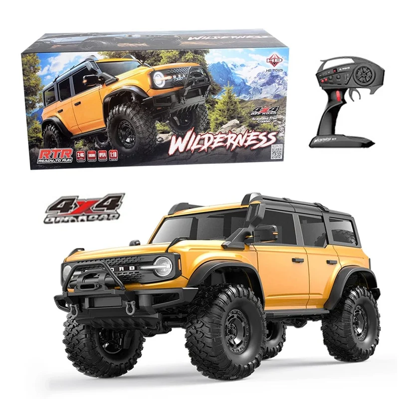 HB R1001 1/10 High Speed ​​4WD RTR RC Crawler Mit LED Auto 2.4G Elektrische Fernbedienung Rock Buggy Geländewagen Auto VS EX86170