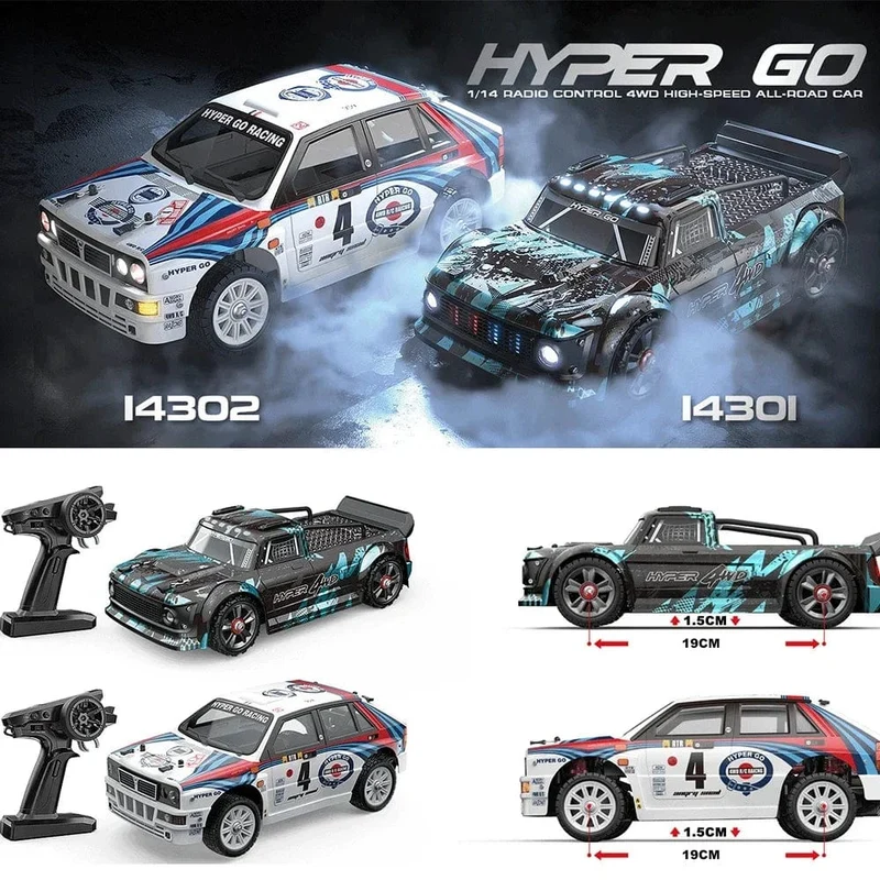 MJX 14301 14302 14303 Hyper Go 1/14 RC Auto Bürstenlose 2.4G Fernbedienung Off-road Racing High Speed ​​RC Truck elektrische Hobby Spielzeug