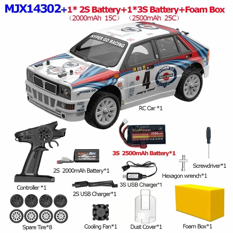 MJX 14301 14302 14303 Hyper Go 1/14 RC Auto Bürstenlose 2.4G Fernbedienung Off-road Racing High Speed ​​RC Truck elektrische Hobby Spielzeug