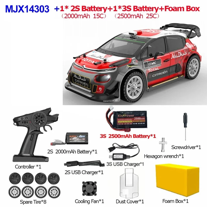 MJX 14301 14302 14303 Hyper Go 1/14 RC Auto Bürstenlose 2.4G Fernbedienung Off-road Racing High Speed ​​RC Truck elektrische Hobby Spielzeug