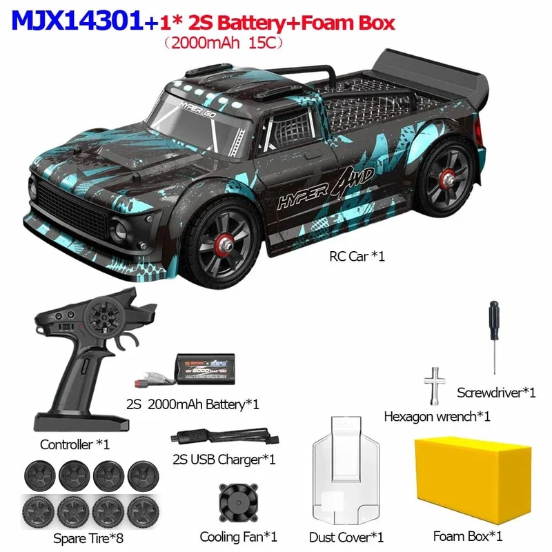 MJX 14301 14302 14303 Hyper Go 1/14 RC Auto Bürstenlose 2.4G Fernbedienung Off-road Racing High Speed ​​RC Truck elektrische Hobby Spielzeug