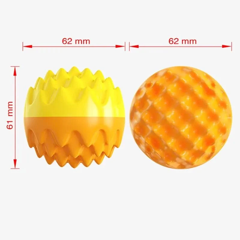 2PCS Pet Spielzeug Ball Katze Hund Kauen Schleifen Zähne Saubere Zähne Konvexen Punkt Biss Widerstand Elastische Tour Training