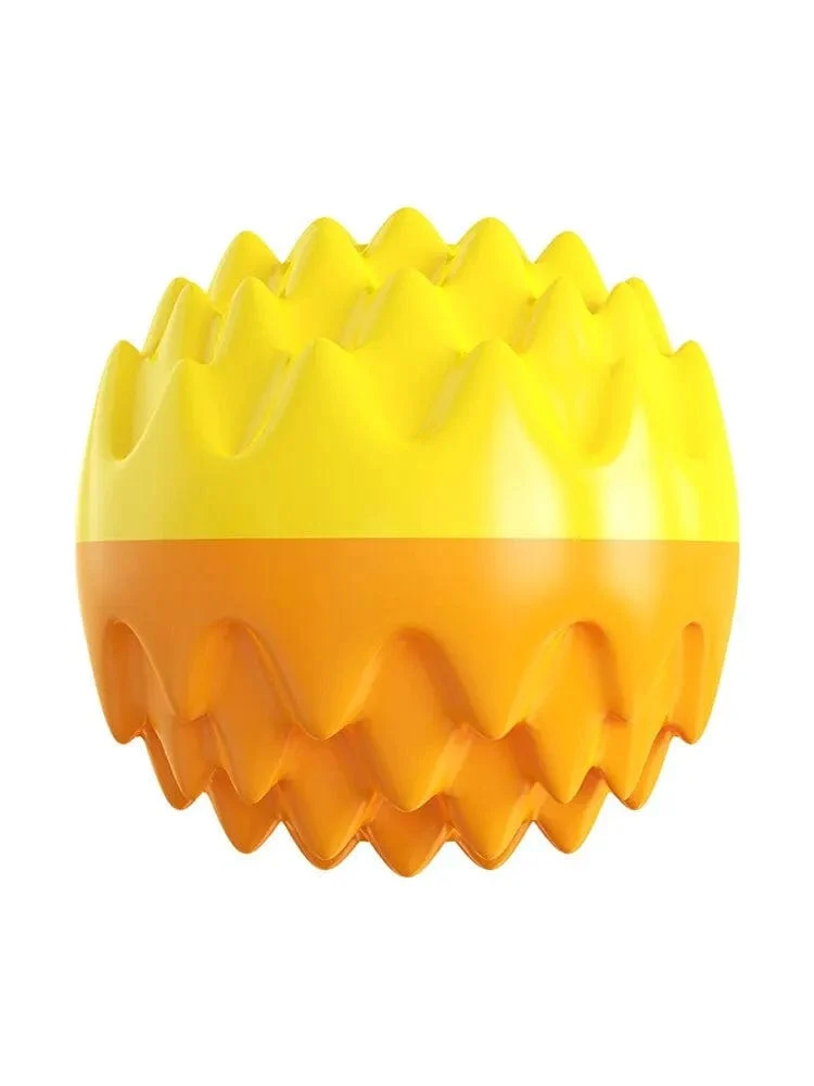 2PCS Pet Spielzeug Ball Katze Hund Kauen Schleifen Zähne Saubere Zähne Konvexen Punkt Biss Widerstand Elastische Tour Training