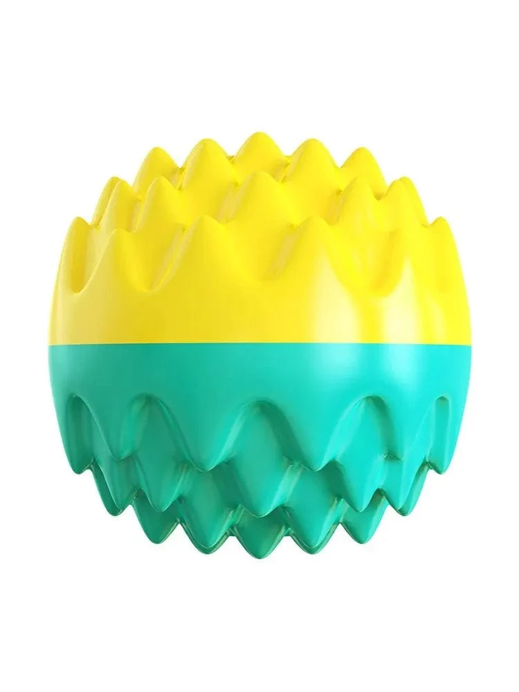 2PCS Pet Spielzeug Ball Katze Hund Kauen Schleifen Zähne Saubere Zähne Konvexen Punkt Biss Widerstand Elastische Tour Training
