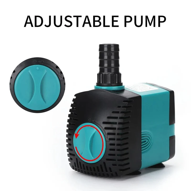 3-60W Ultra-leise Tauchwasserpumpe Brunnen Fischteich Aquarium Wasserpumpe Filter Fisch Tank Springbrunnen Pumpe 220V-240V/110V