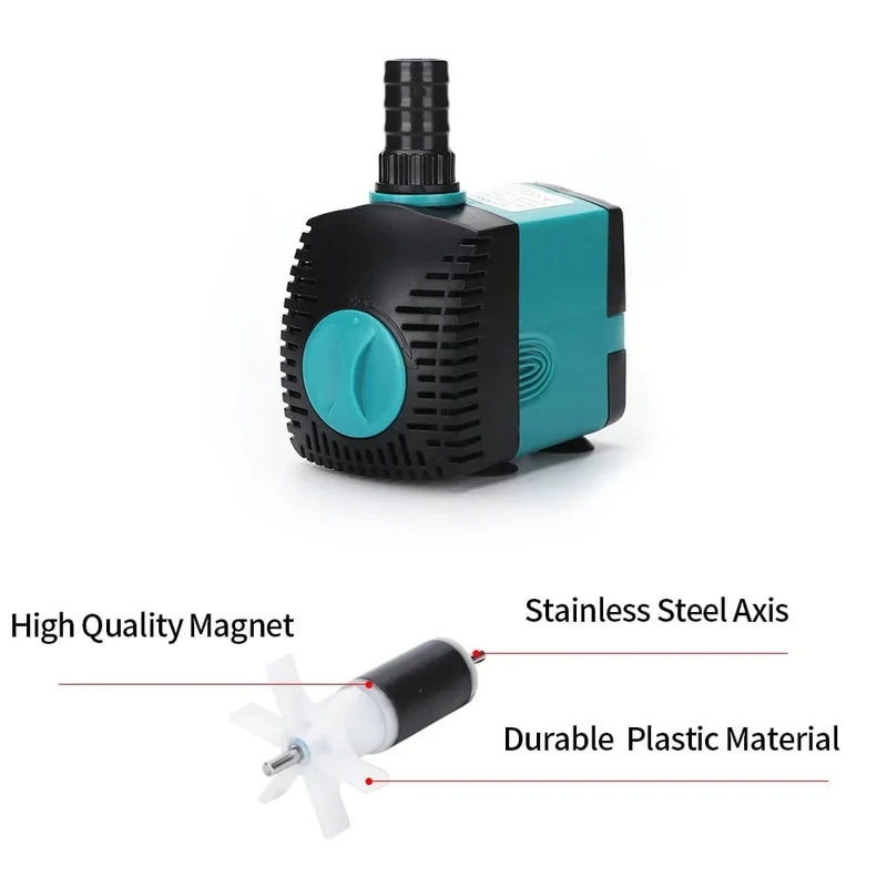 3-60W Ultra-leise Tauchwasserpumpe Brunnen Fischteich Aquarium Wasserpumpe Filter Fisch Tank Springbrunnen Pumpe 220V-240V/110V