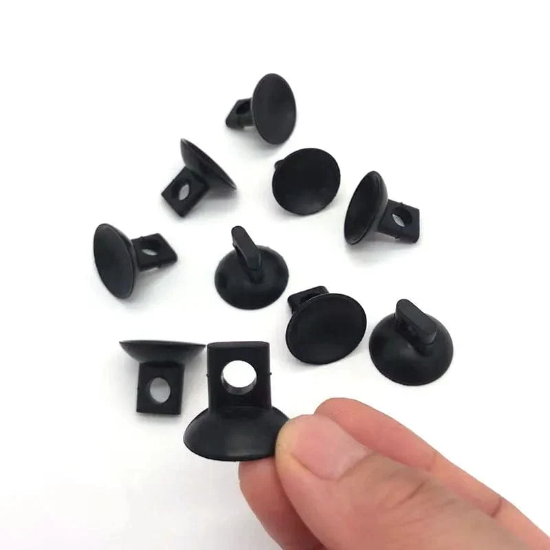 10 Stück Schwarz Aquarium Saugnapf Luftschlauchhalter Saugnapf für Aquariumpumpe Sauerstoff Luftschlauch Befestigungsclip Zubehör für Aquarium