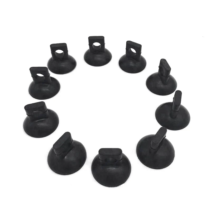 10 Stück Schwarz Aquarium Saugnapf Luftschlauchhalter Saugnapf für Aquariumpumpe Sauerstoff Luftschlauch Befestigungsclip Zubehör für Aquarium