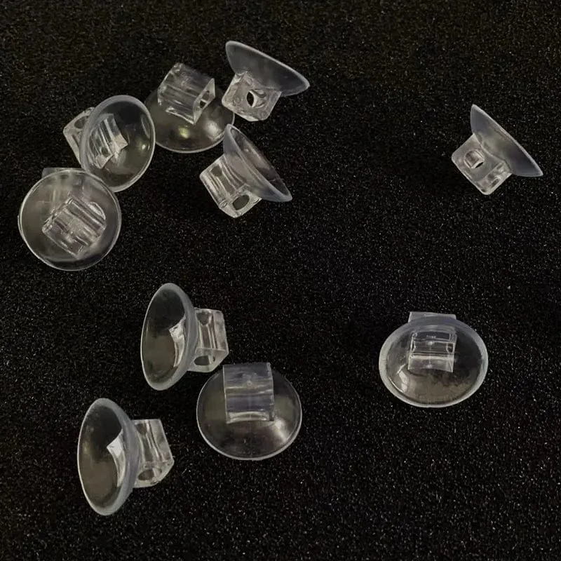 10 Stück Schwarz Aquarium Saugnapf Luftschlauchhalter Saugnapf für Aquariumpumpe Sauerstoff Luftschlauch Befestigungsclip Zubehör für Aquarium