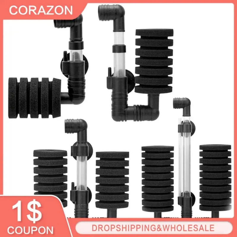 1PC Aquarium Schwammfilter Aquarium Garnelen Teich Luftpumpe Biochemischer Schwammfilter Bio Schwammfilter Aquarium Filtration Filter