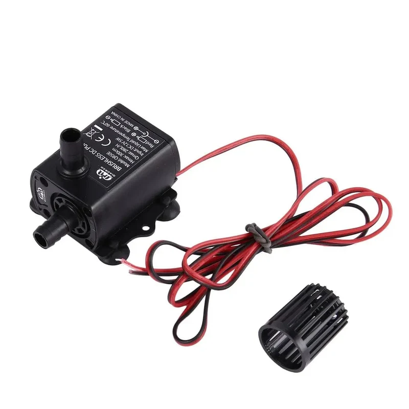 Decdeal Ultra-leise bürstenlose Mini-DC/USB-Wasserpumpe 5/12 V 5-10 W 250-400 l/h Hub 300 cm Tauchbrunnen Aquarium Umwälzpumpe