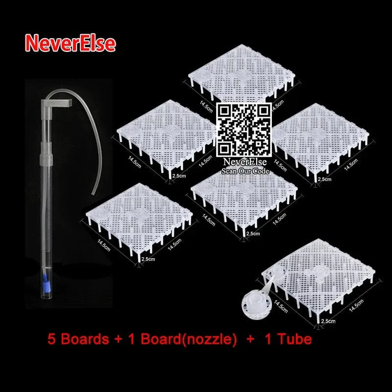 Aquarium-Bodenfilter, UGF-Unterkiesfilter für Garnelentankfische, Aquariumgitter, Netzbrett, Luftheberohr, Aquarium-Filterrohr