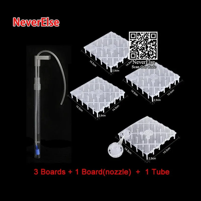 Aquarium-Bodenfilter, UGF-Unterkiesfilter für Garnelentankfische, Aquariumgitter, Netzbrett, Luftheberohr, Aquarium-Filterrohr