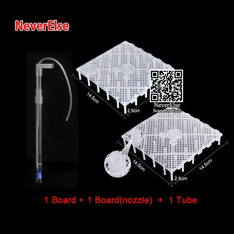 Aquarium-Bodenfilter, UGF-Unterkiesfilter für Garnelentankfische, Aquariumgitter, Netzbrett, Luftheberohr, Aquarium-Filterrohr