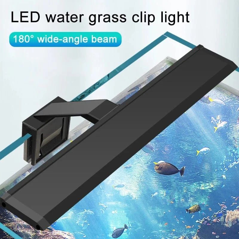 Aquarium LED Aquarium Licht Super Slim Pflanzen Wachsen Clip Lichter Lampe Aquatische Aquarium Lampen Beleuchtung 220V 5W/7W/9W/12W