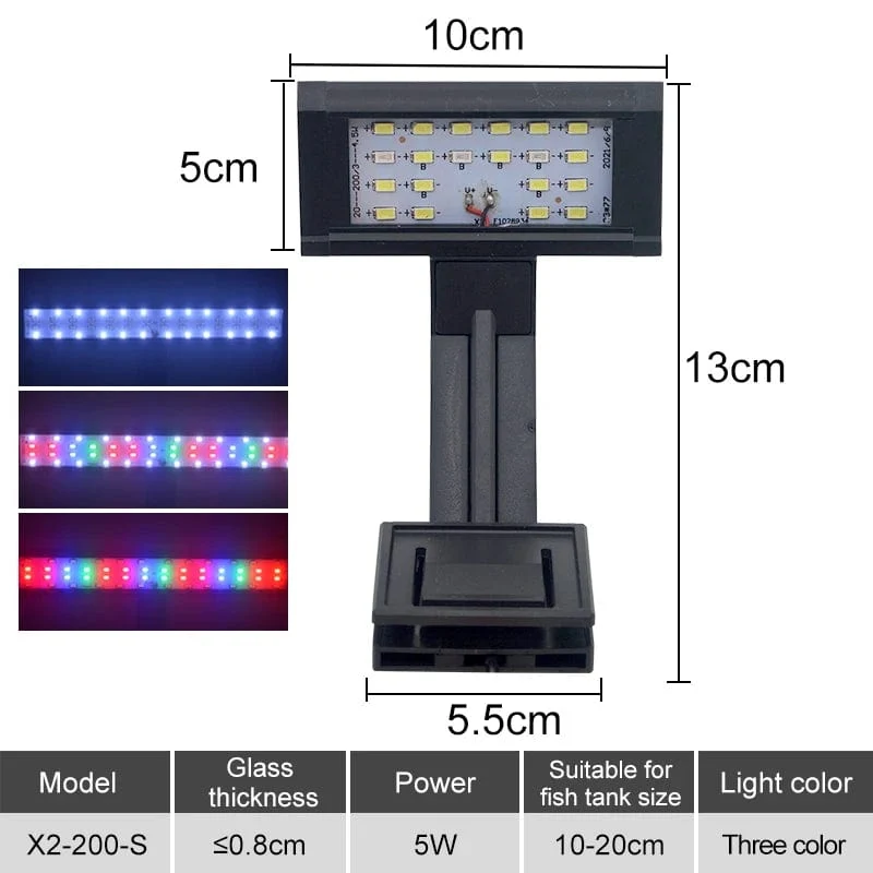 Aquarium LED Aquarium Licht Super Slim Pflanzen Wachsen Clip Lichter Lampe Aquatische Aquarium Lampen Beleuchtung 220V 5W/7W/9W/12W