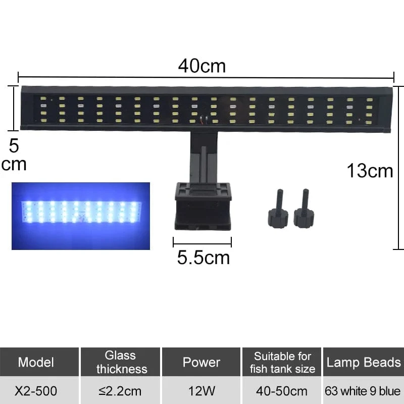 Aquarium LED Aquarium Licht Super Slim Pflanzen Wachsen Clip Lichter Lampe Aquatische Aquarium Lampen Beleuchtung 220V 5W/7W/9W/12W
