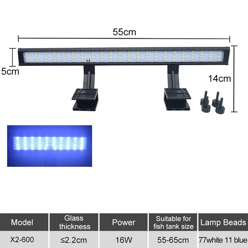Aquarium LED Aquarium Licht Super Slim Pflanzen Wachsen Clip Lichter Lampe Aquatische Aquarium Lampen Beleuchtung 220V 5W/7W/9W/12W