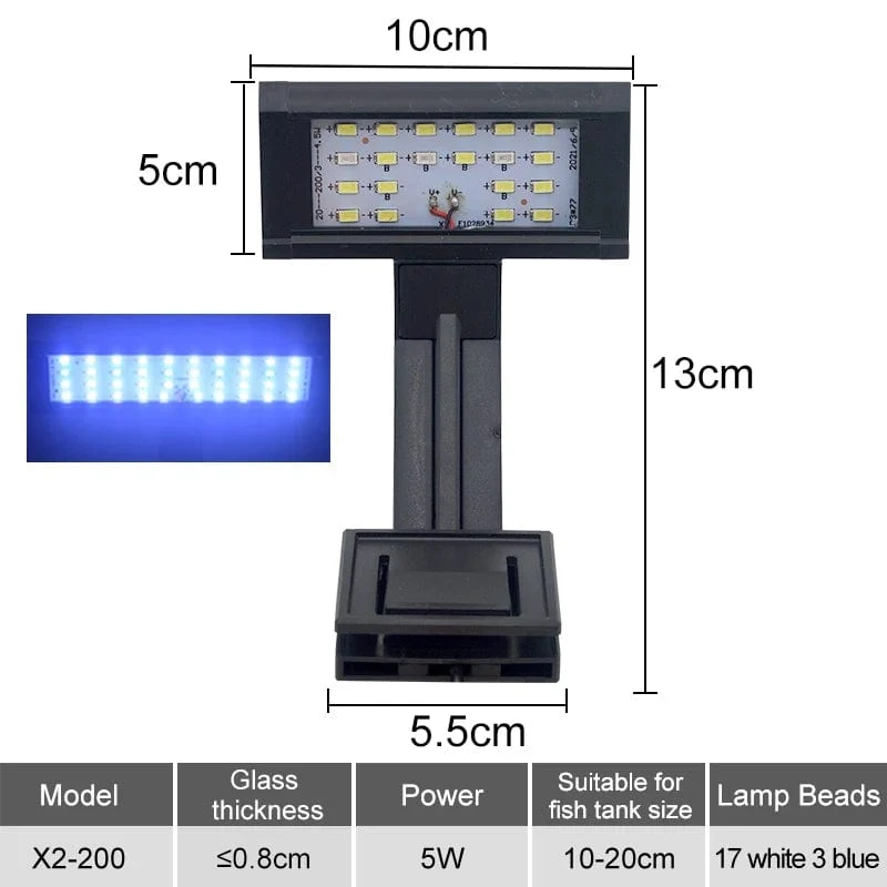 Aquarium LED Aquarium Licht Super Slim Pflanzen Wachsen Clip Lichter Lampe Aquatische Aquarium Lampen Beleuchtung 220V 5W/7W/9W/12W