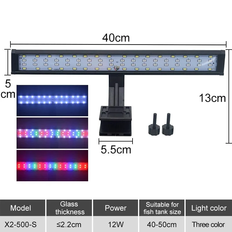 Aquarium LED Aquarium Licht Super Slim Pflanzen Wachsen Clip Lichter Lampe Aquatische Aquarium Lampen Beleuchtung 220V 5W/7W/9W/12W