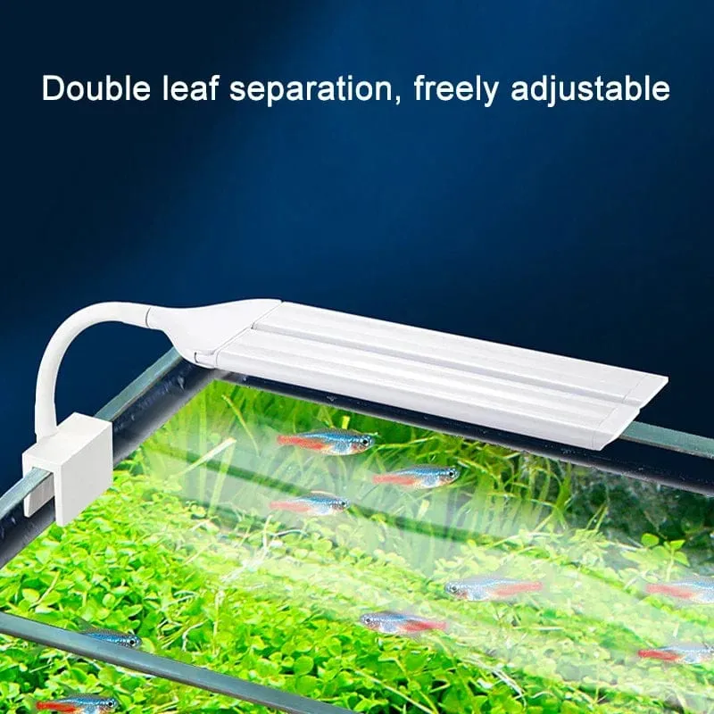Superhelle Clip-Lampe, LED-Aquarium-Licht für Wasserpflanzen, Aquarium, Vollspektrum-Timing-Lampe, 220–240 V, 30–70 cm, 4 W, 8 W, 13 W