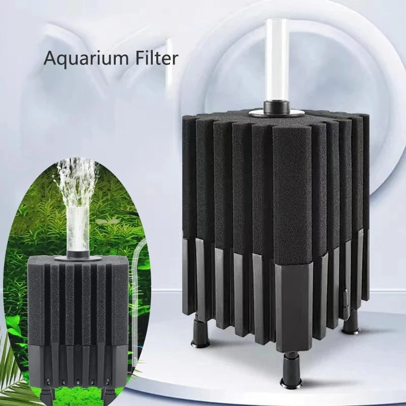 Bio-Schwammfilter für Aquarium, Garnelenteich, Luftpumpe, biochemische Filtration, geräuschloser Schaumschwamm, Aquariumzubehör