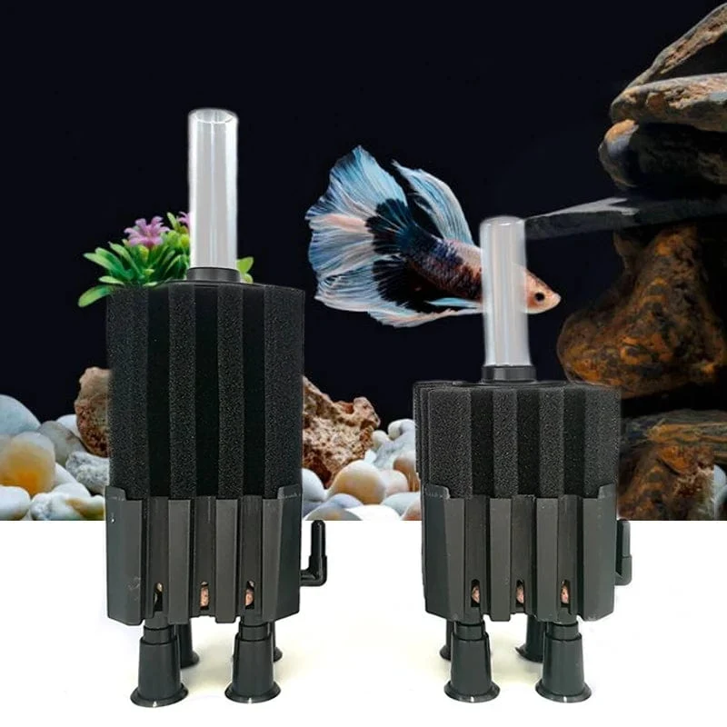 Bio-Schwammfilter für Aquarium, Garnelenteich, Luftpumpe, biochemische Filtration, geräuschloser Schaumschwamm, Aquariumzubehör