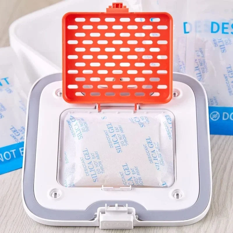 PETKIT Ersetztes Trockenmittel, Konservierungsmittel, Feuchtigkeitsschutzmittel für Smart Feeder – 5 Packungen transparente Kieselgelperlen