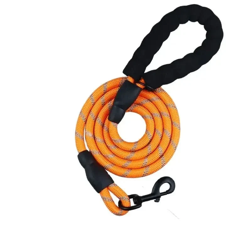 1.5 M/2 M/3 M Große Hund Seil Runde 1.2 CM Nylon Haustier Leine Stärken Reflektierende Seil spaziergang Hund Traktion Kragen Harness Hundeleine