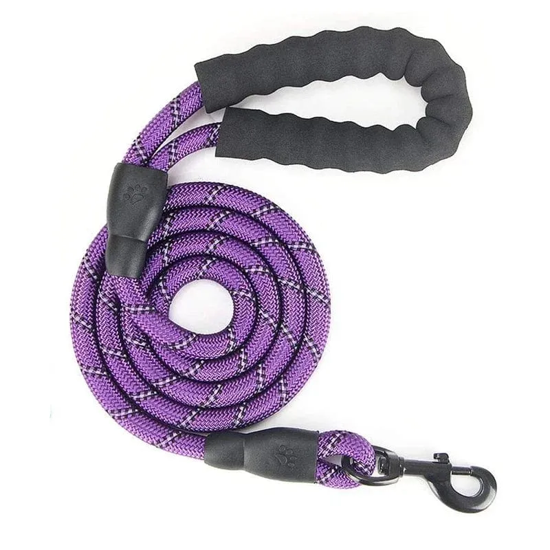 1.5 M/2 M/3 M Große Hund Seil Runde 1.2 CM Nylon Haustier Leine Stärken Reflektierende Seil spaziergang Hund Traktion Kragen Harness Hundeleine