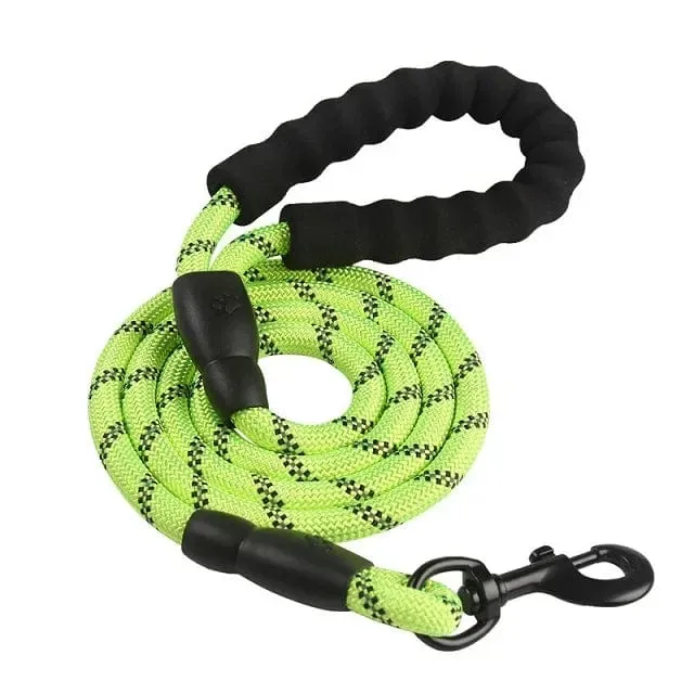 1.5 M/2 M/3 M Große Hund Seil Runde 1.2 CM Nylon Haustier Leine Stärken Reflektierende Seil spaziergang Hund Traktion Kragen Harness Hundeleine
