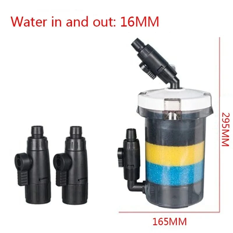 sunsun Aquariumfilter Ultra-leiser externer Aquariumfiltereimer 110V-220V 6W 400L/H HW-602B HW-603B LW-602B LW-603B