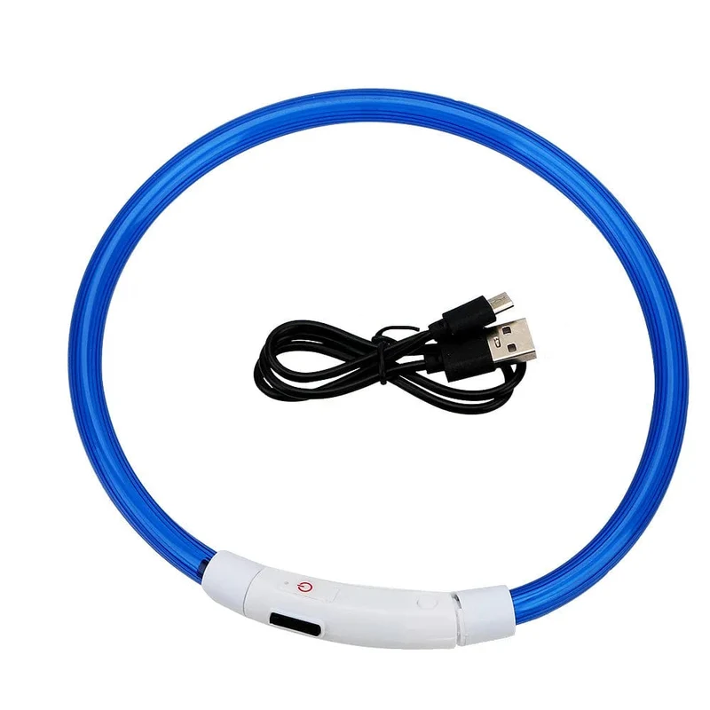 Led USB Hund Kragen Haustier Hund Nacht Leuchtende Lade Kragen Led Nacht Sicherheit Blinkende Glow Hund Verlust Prävention Kragen Haustier zubehör