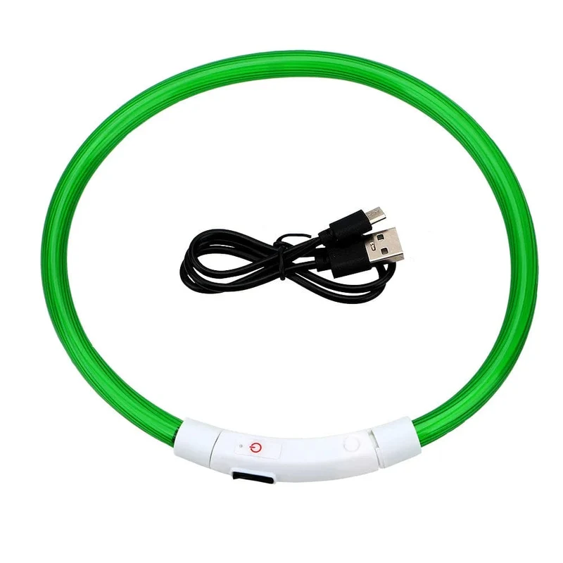 Led USB Hund Kragen Haustier Hund Nacht Leuchtende Lade Kragen Led Nacht Sicherheit Blinkende Glow Hund Verlust Prävention Kragen Haustier zubehör