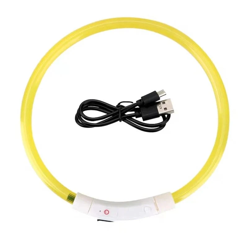 Led USB Hund Kragen Haustier Hund Nacht Leuchtende Lade Kragen Led Nacht Sicherheit Blinkende Glow Hund Verlust Prävention Kragen Haustier zubehör
