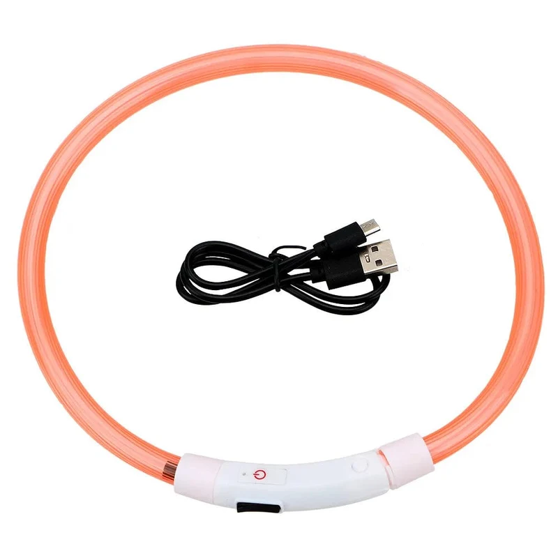 Led USB Hund Kragen Haustier Hund Nacht Leuchtende Lade Kragen Led Nacht Sicherheit Blinkende Glow Hund Verlust Prävention Kragen Haustier zubehör