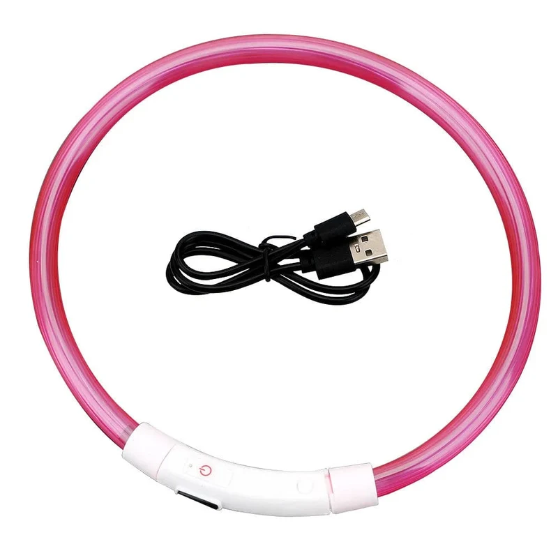 Led USB Hund Kragen Haustier Hund Nacht Leuchtende Lade Kragen Led Nacht Sicherheit Blinkende Glow Hund Verlust Prävention Kragen Haustier zubehör