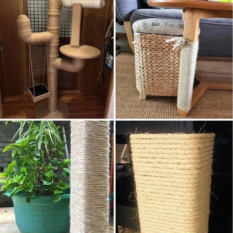 Sisal Seil Katze Baum DIY Kratzbaum Spielzeug Katze Klettergerüst Ersatz Seil Schreibtisch Beine Bindung Seil Für Katze Schärfen klaue