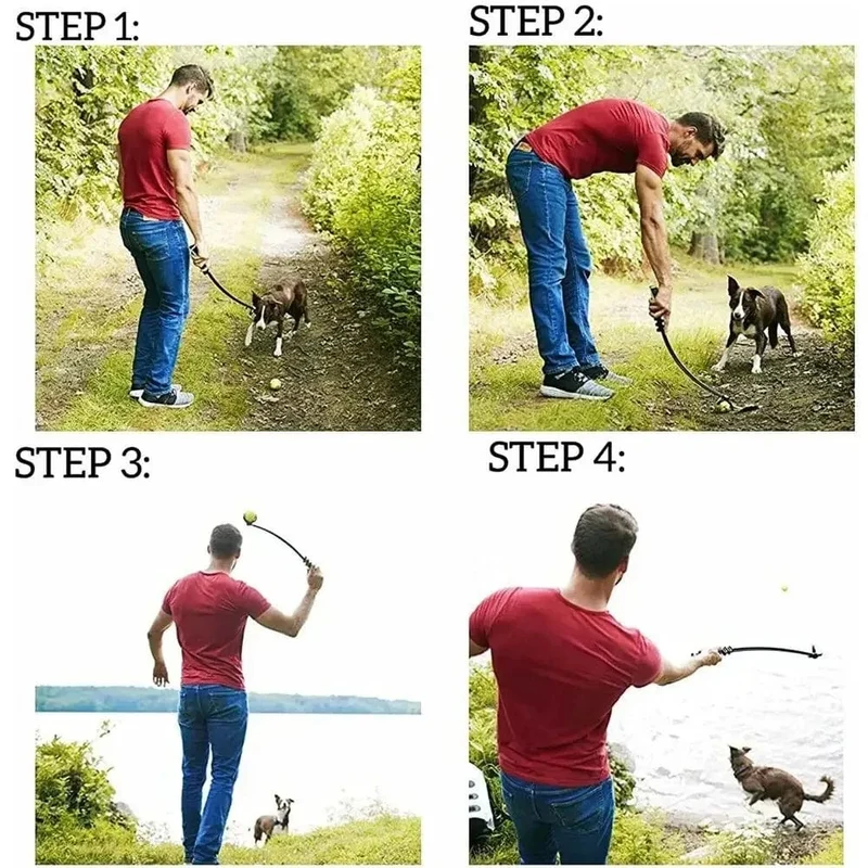 Pet Werfen Stick Hund Hand Werfen Ball Spielzeug Pet Tennis Launcher Pole Outdoor Aktivitäten Hunde Training Spielzeug Pet Liefert