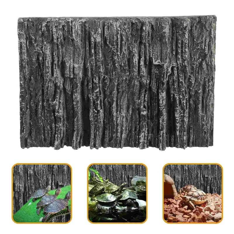 Hintergrund Felsplatte 3D Aquarium Schlange Lebensraum Dekoration Terrarium Glasbehälter Aquarium dekorative Pu-Bretter