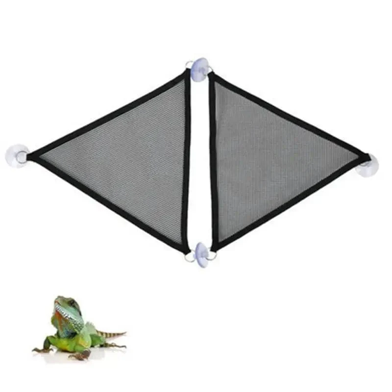 2er-Pack Bartagamen-Hängematte, Eidechsen-Liege, Leiter, Hängebett-Zubehör, Reptilien-Lebensraum, Terrarium-Dekoration