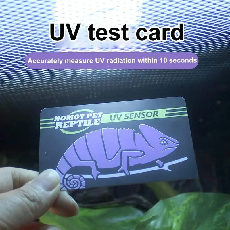 5-1PCS UVB Tester Reptil UVA UVB Leuchtstofflampe Tester Karte Reptil Lampe UV Sensor 10 Sekunden schnelle Test Meter Pet Liefert