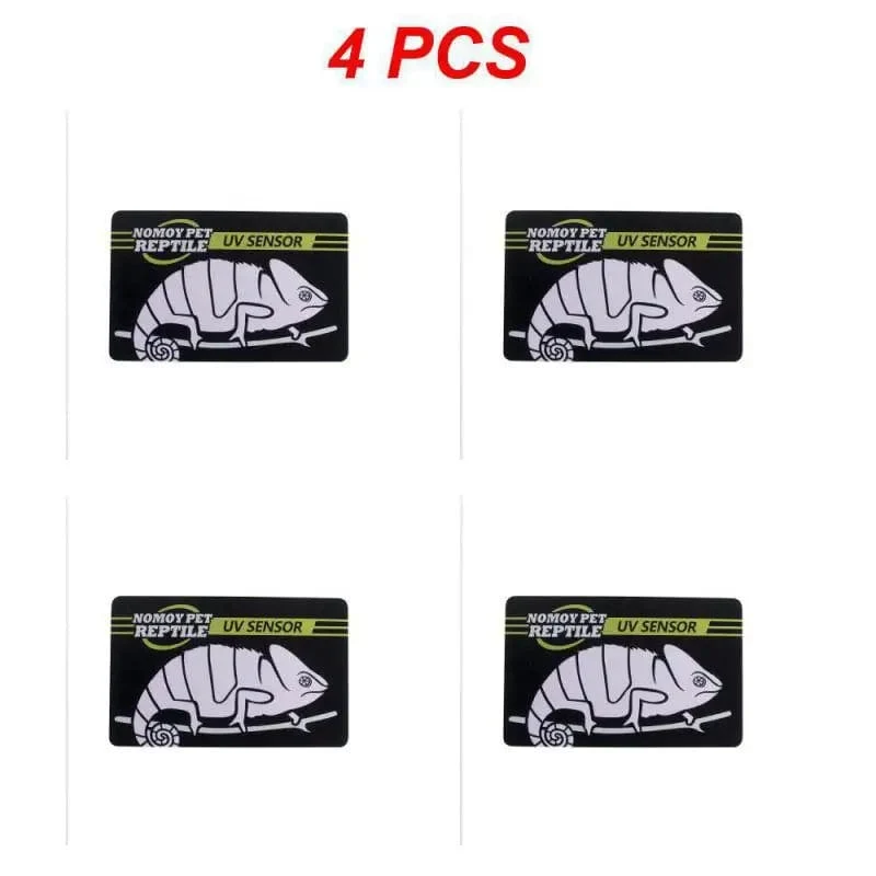 5-1PCS UVB Tester Reptil UVA UVB Leuchtstofflampe Tester Karte Reptil Lampe UV Sensor 10 Sekunden schnelle Test Meter Pet Liefert