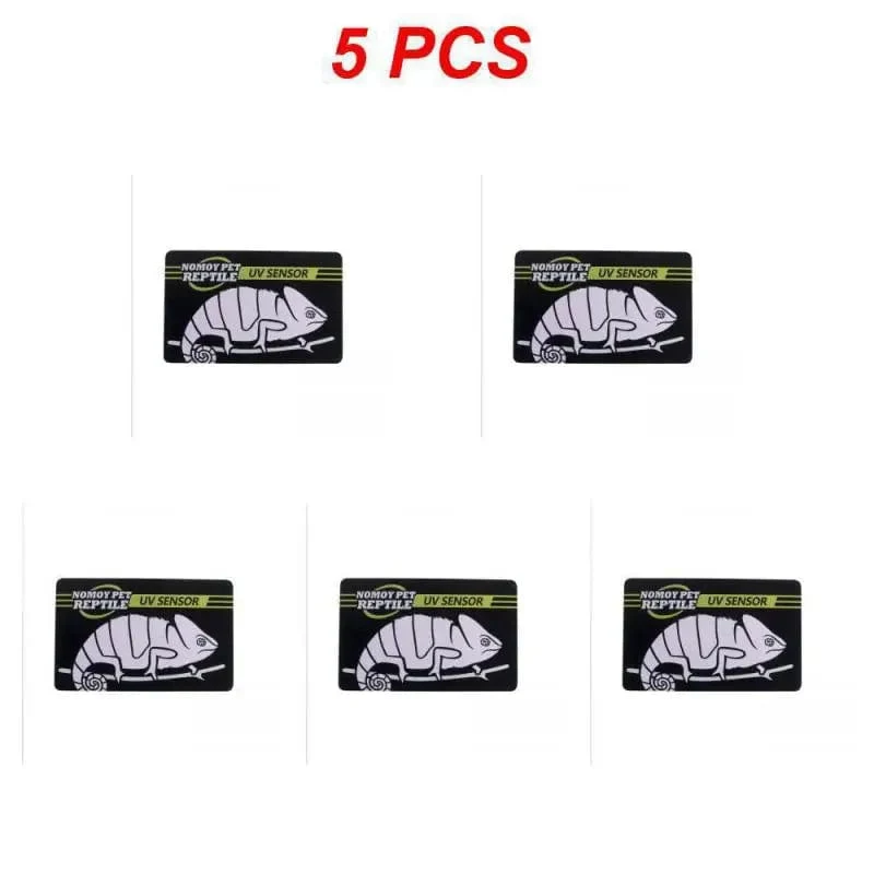 5-1PCS UVB Tester Reptil UVA UVB Leuchtstofflampe Tester Karte Reptil Lampe UV Sensor 10 Sekunden schnelle Test Meter Pet Liefert