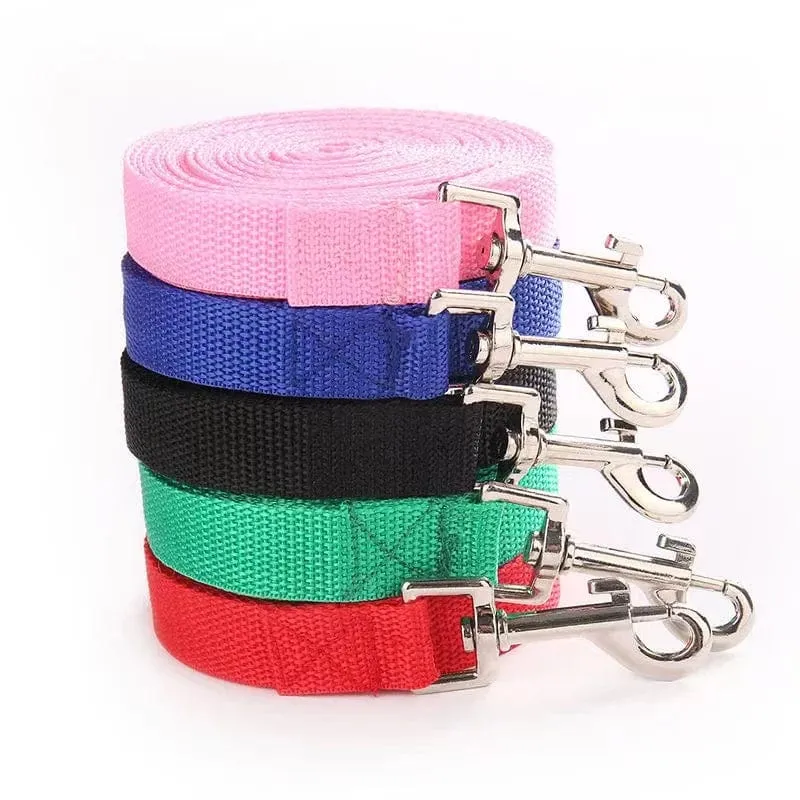 Haustier-Hundeleine, Nylonleine für kleine, mittelgroße Hunde, Katzen, Welpen, Spaziergänge, Laufleinen, Leine, Heimtierbedarf, 1.5 m, 1.8 m, 3 m, 4.5 m, 6 m Länge