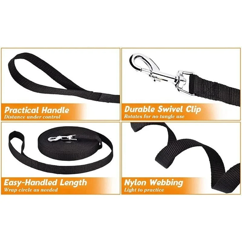 Haustier-Hundeleine, Nylonleine für kleine, mittelgroße Hunde, Katzen, Welpen, Spaziergänge, Laufleinen, Leine, Heimtierbedarf, 1.5 m, 1.8 m, 3 m, 4.5 m, 6 m Länge